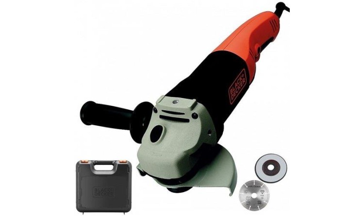 BLACK&DECKER KG1202KD Bruska úhlová 125mm 1200W vč. příslušenství