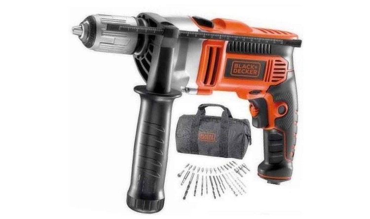 BLACK & DECKER KR705S32 Vrtačka příklepová 750W s příslušenstvím