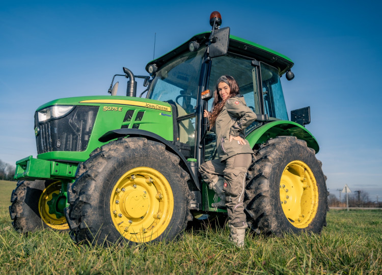 První John Deere na farmě Eko Farm Lipno 