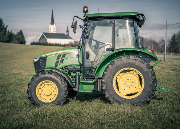 První John Deere na farmě Eko Farm Lipno 