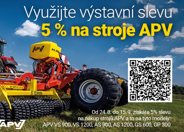 Výstavní sleva na stroje APV