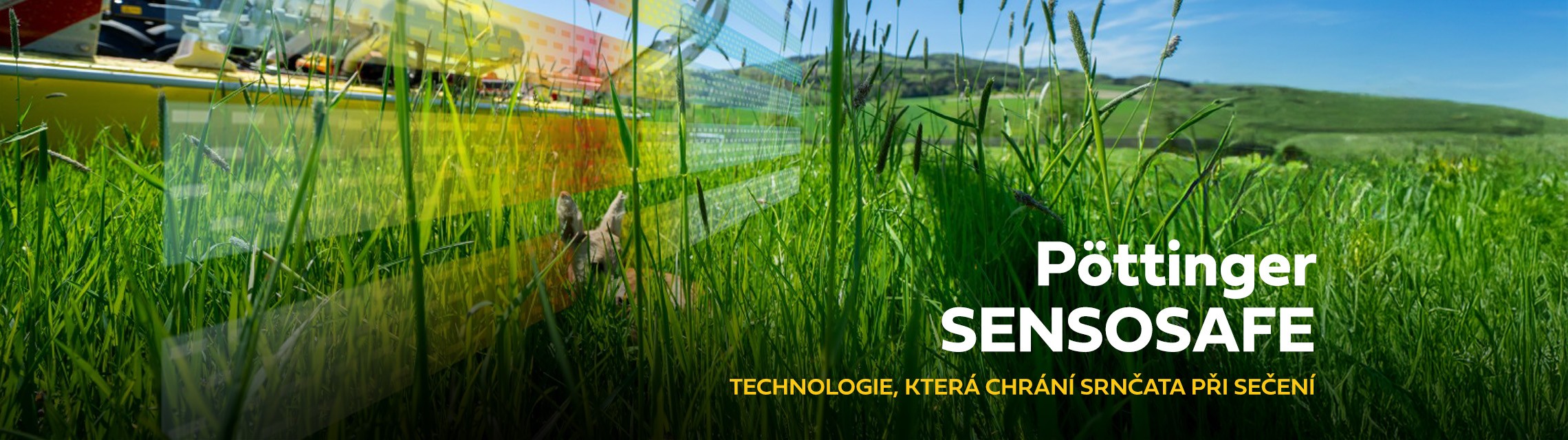 Pöttinger SENSOSAFE – technologie, která chrání srnčata při sečení