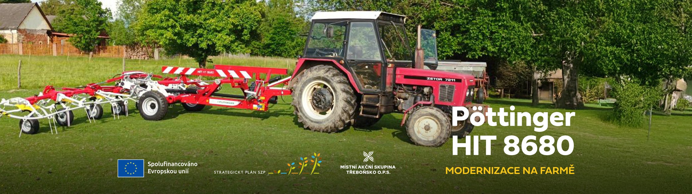 Modernizace na farmě: Efektivnější sklizeň díky novému obraceči Pöttinger HIT 8680