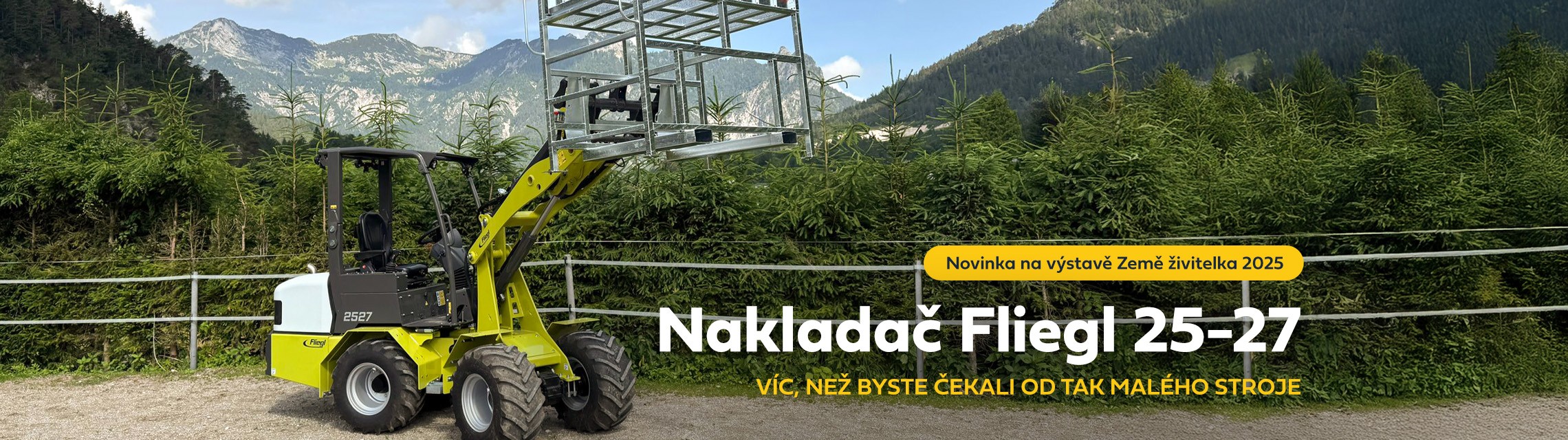 Nakladač Fliegl 25-27 – víc, než byste čekali od tak malého stroje.