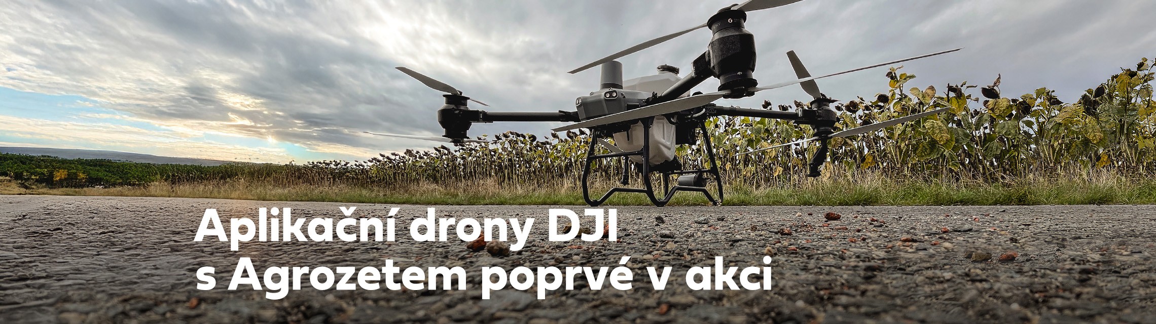 Aplikační drony DJI s Agrozetem poprvé v akci