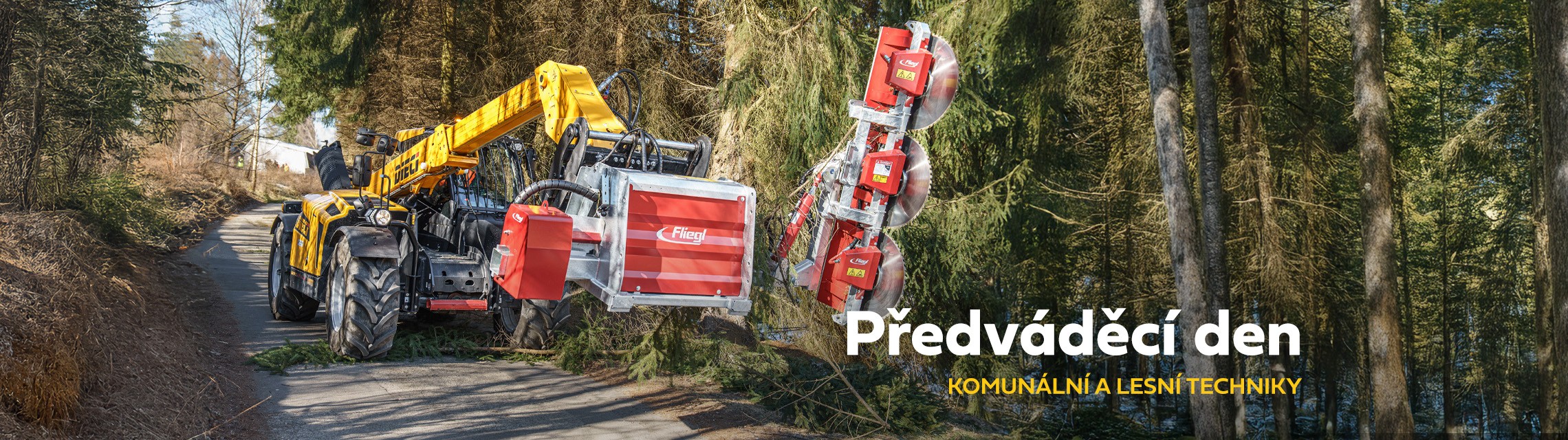Předváděcí den komunální a lesní techniky