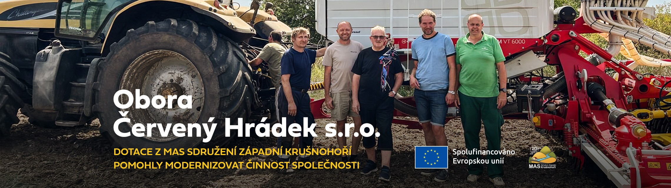 Dotace z MAS Sdružení západní Krušnohoří pomohly modernizovat činnost společnosti Obora Červený Hrádek s.r.o.